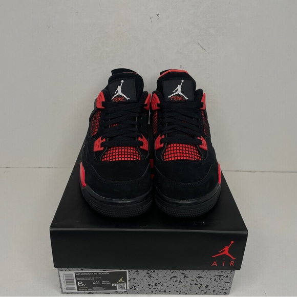 Nike Air Jordan 4 Retro GS “Red Thunder” 2022 - Picture 2 of 4